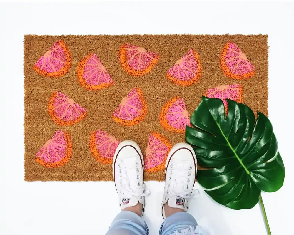 DIY Front Door Mat