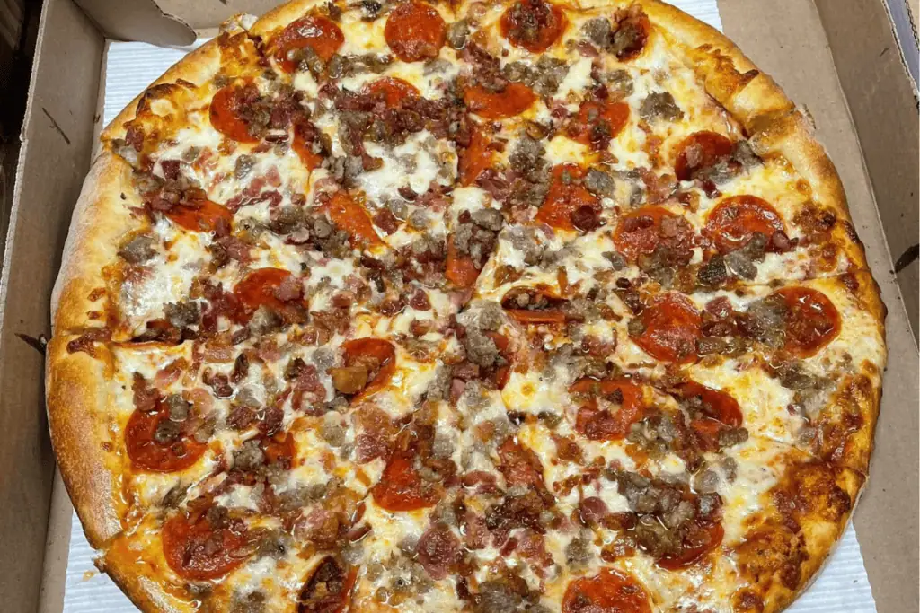 Pizza from Bellisario's Pizza in Frederick, Maryland