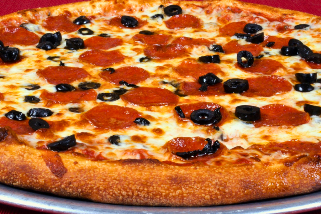 Pizza from Toppings Pizza Company in Frederick, Maryland