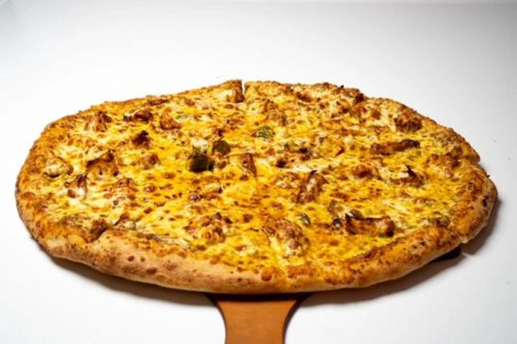 Indian-inspired pizza from Padmini's Pizza & Indian Grill in Frederick, Maryland