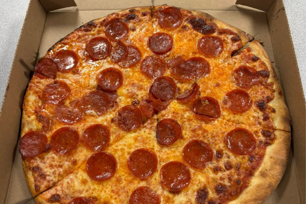 New York-style pizza from Pasquale's Italian Pizza in Frederick, Maryland