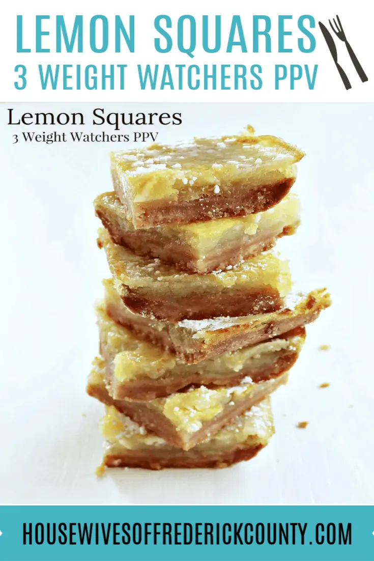 Lemon Squares - 3 Weight Watchers PPV