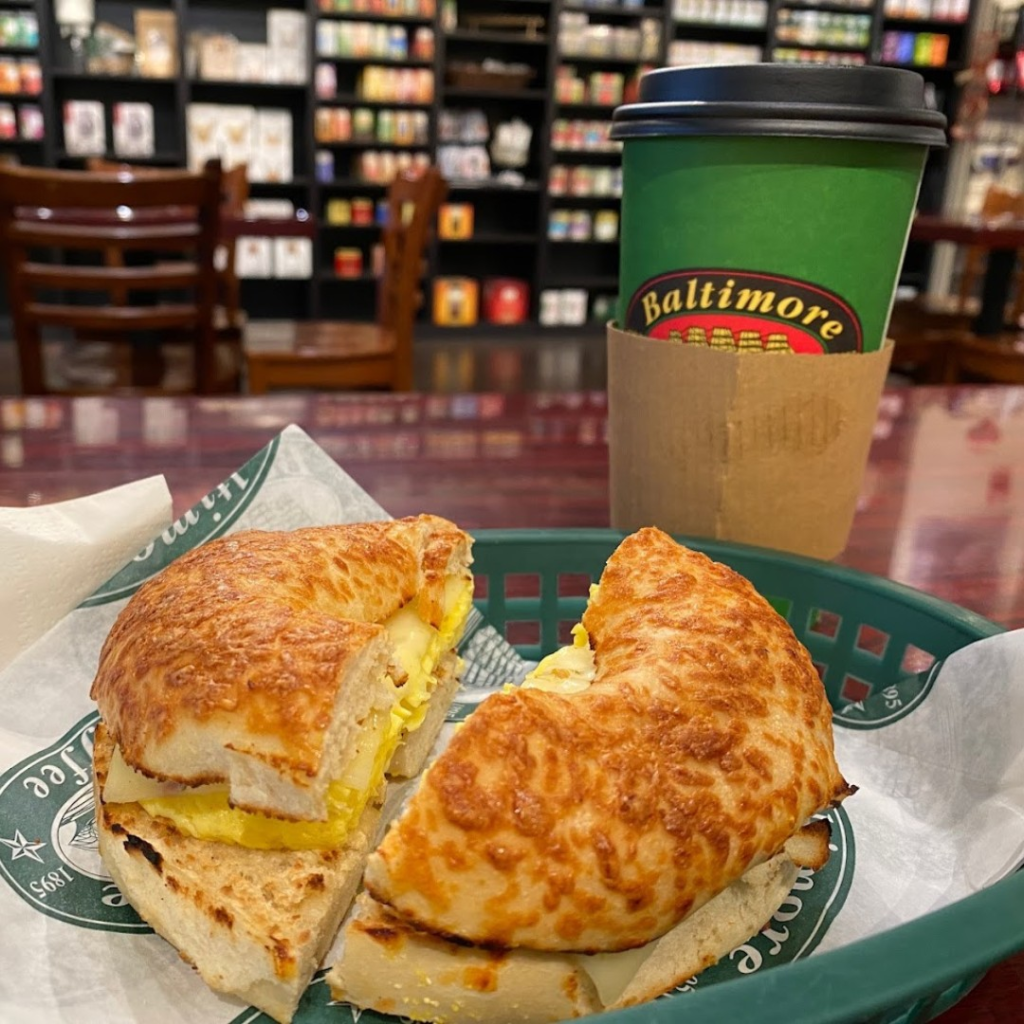 Coffee and light breakfast at Baltimore Coffee and Tea in Frederick MD