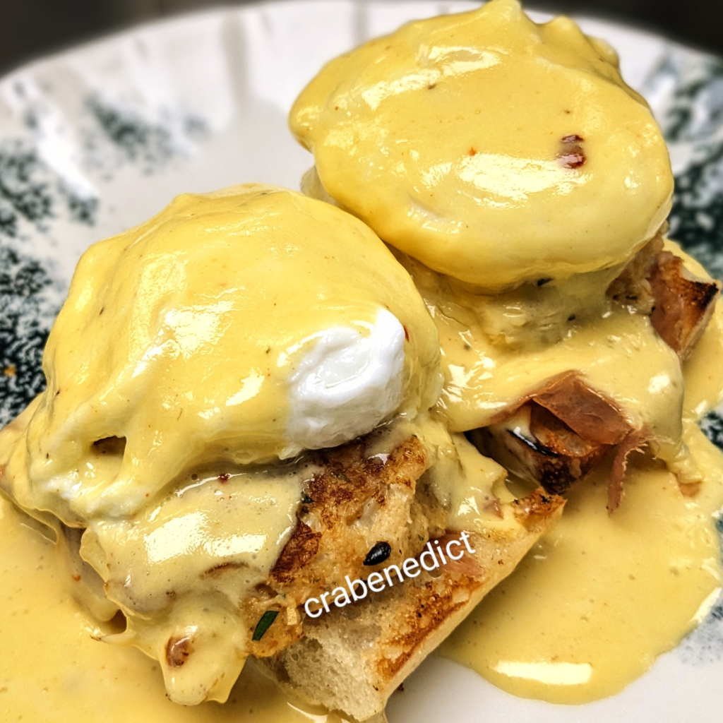Crab Benedict brunch at Pistarro’s in Frederick MD
