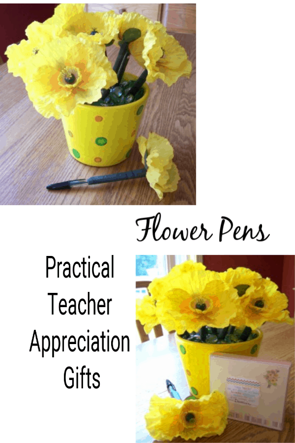 Flower Pens: Practical Teacher Appreciation Gifts