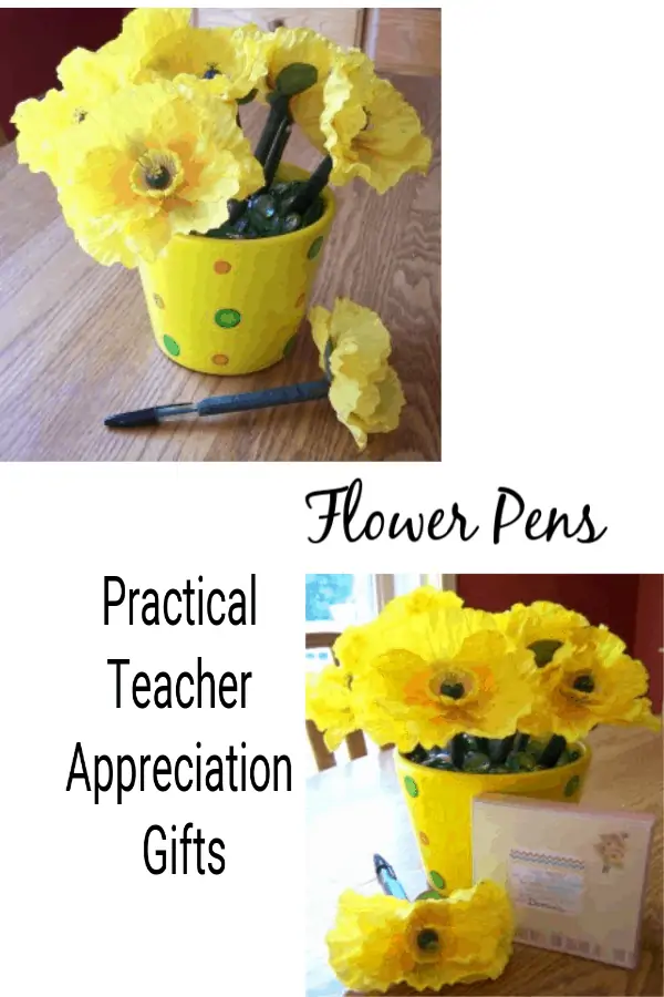 Flower Pens: Practical Teacher Appreciation Gifts