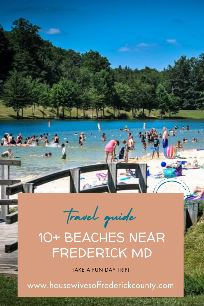 Best beaches near Frederick MD including Cunningham Falls, Greenbrier State Park, Sandy Point State Park, Rocky Gap, and other swimming beaches within 90 minutes of Frederick Maryland.