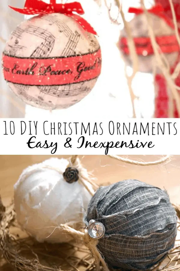 Top 10 DIY Christmas Ornaments: Easy and Inexpensive!