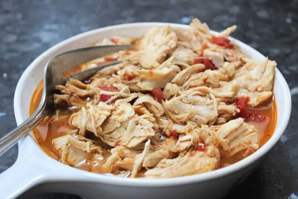 Delicious, full of flavor, shredded chicken