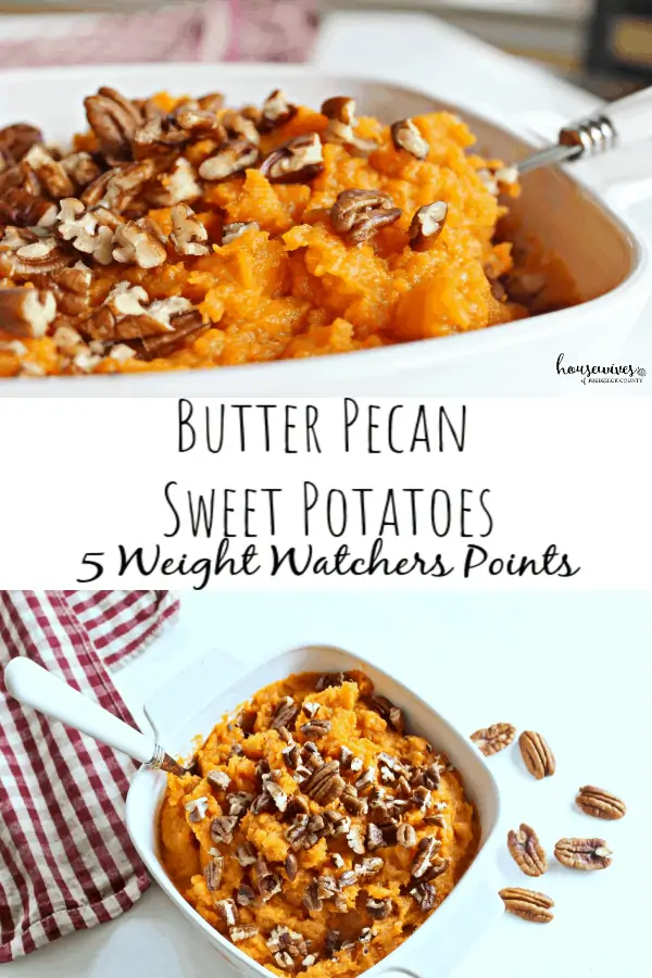 Butter Pecan Mashed Sweet Potatoes Recipe - 5 Weight Watchers Points