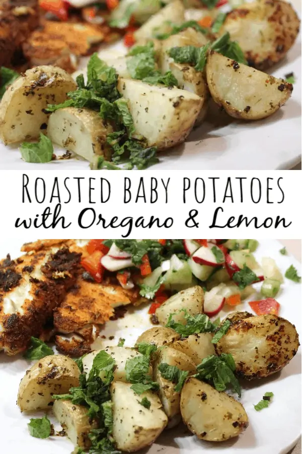 Roasted Baby Potatoes with Oregano & Lemon - 3 WW Points