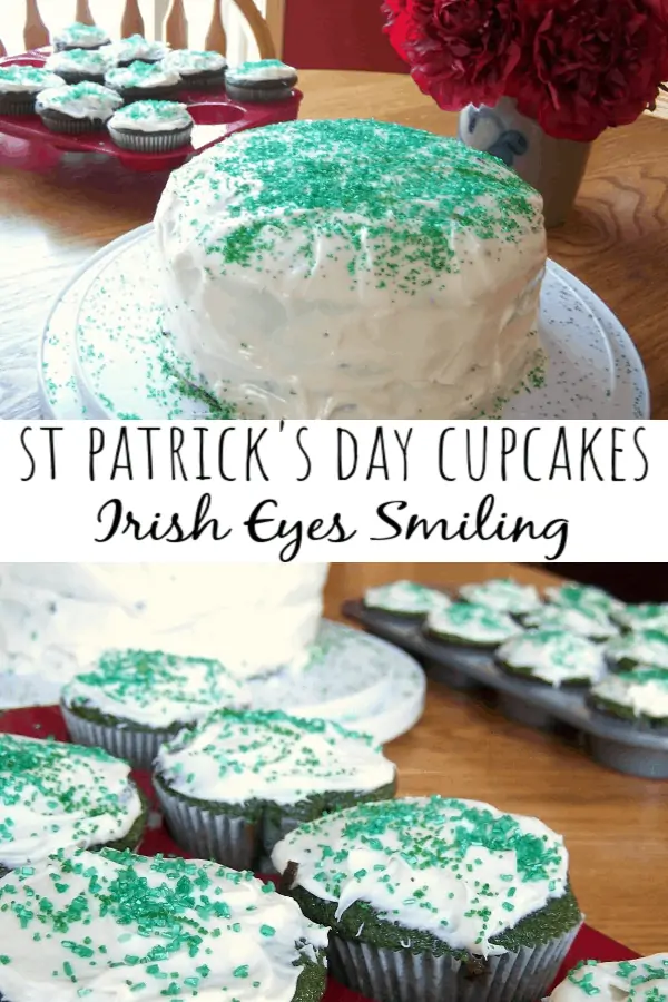 St Patrick's Day Cupcakes - Irish Eyes Smiling