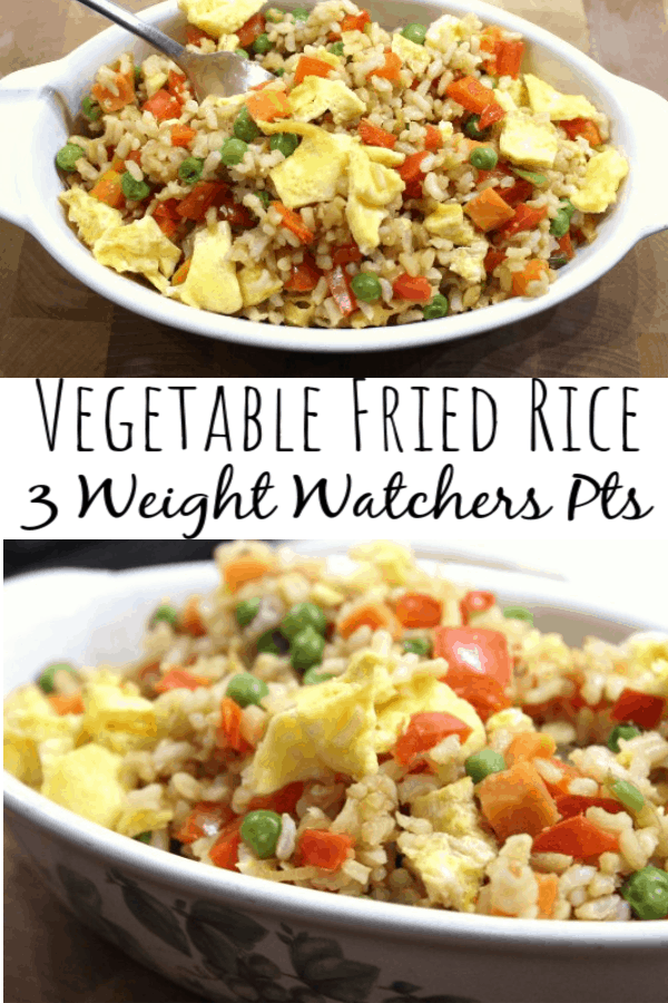 Healthy Vegetable Fried Rice - 3 Weight Watchers Points Plus Value