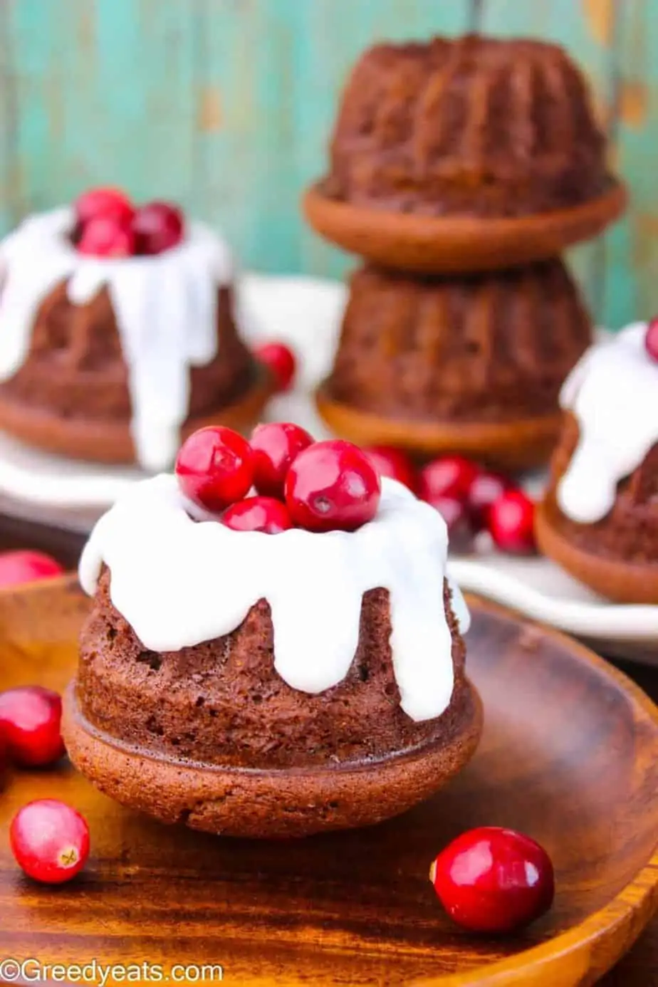 Mini Gingerbread Bundt Cake - Christmas Dessert Recipes