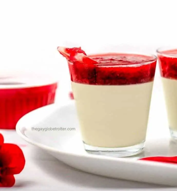 Strawberry Panna Cotta - Christmas Dessert Recipes