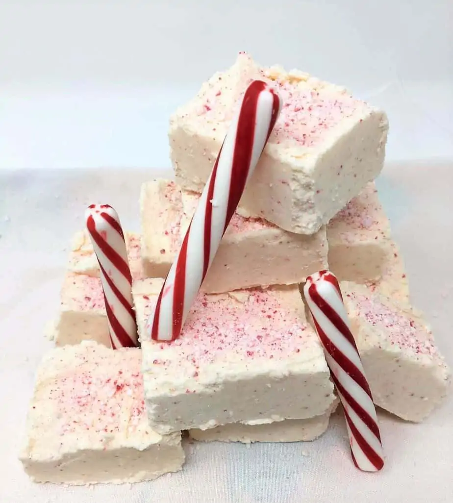 Vegan Marshmallow Peppermint Fudge