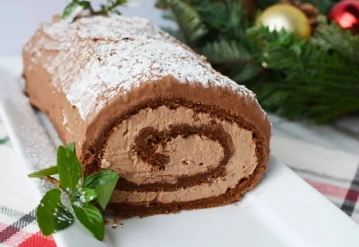 Yule Log Cake