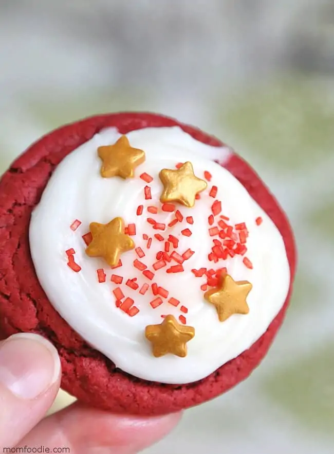 Red Velvet Cake Mix Cookies