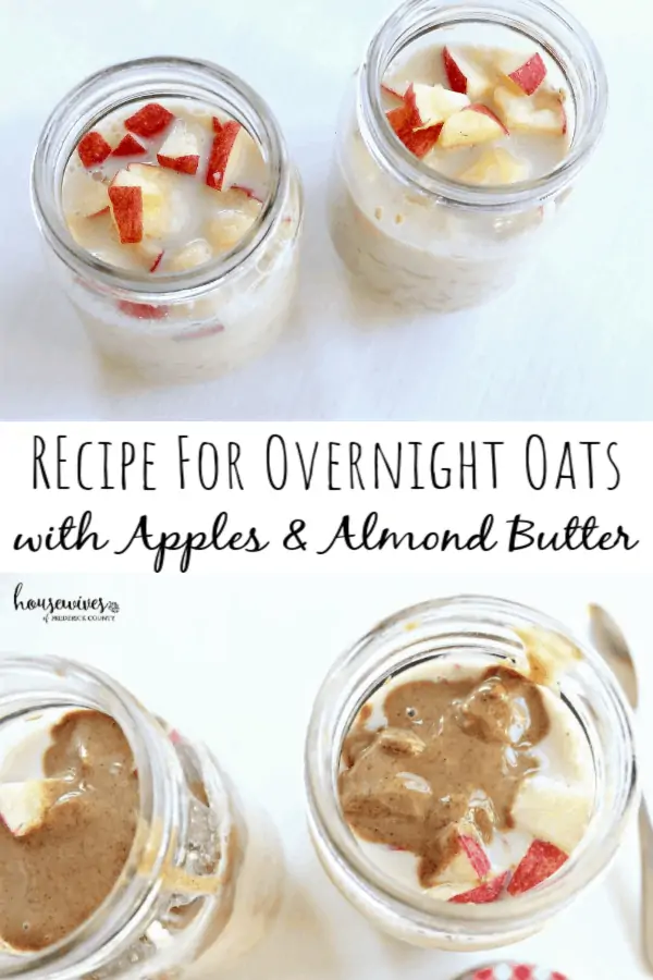 Recipe for Overnight Oats with Apples & Almond Butter