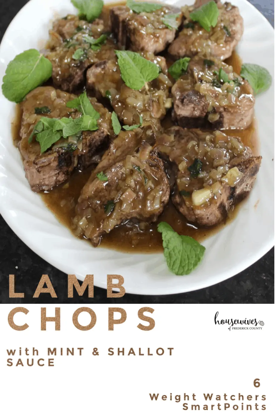Lamb Loin Recipe with Mint & Shallot Sauce
