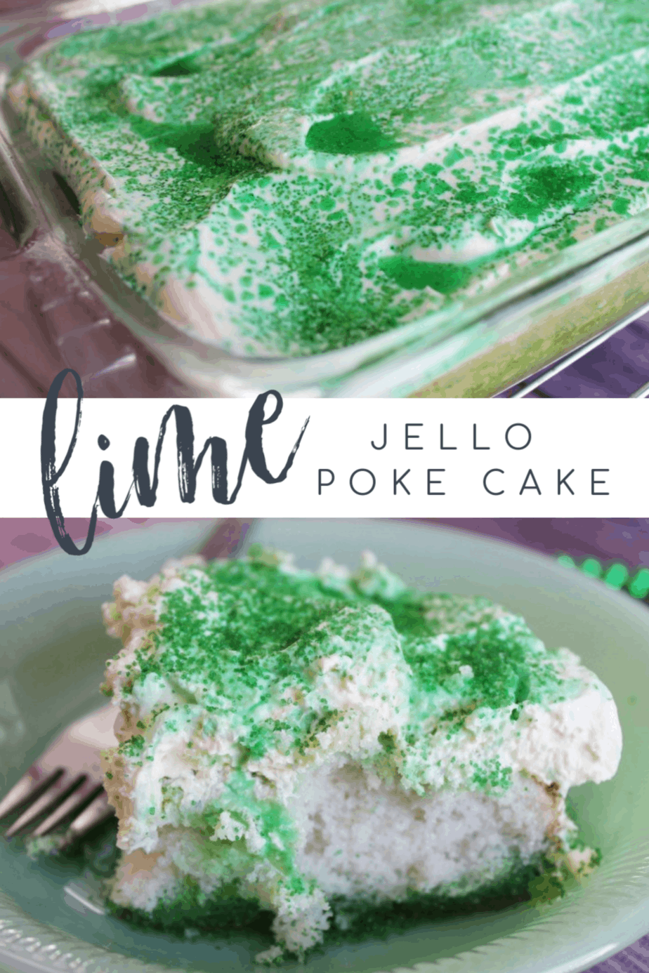 Jello Poke Cake Recipe - Patty's Lucky Lime Flavor