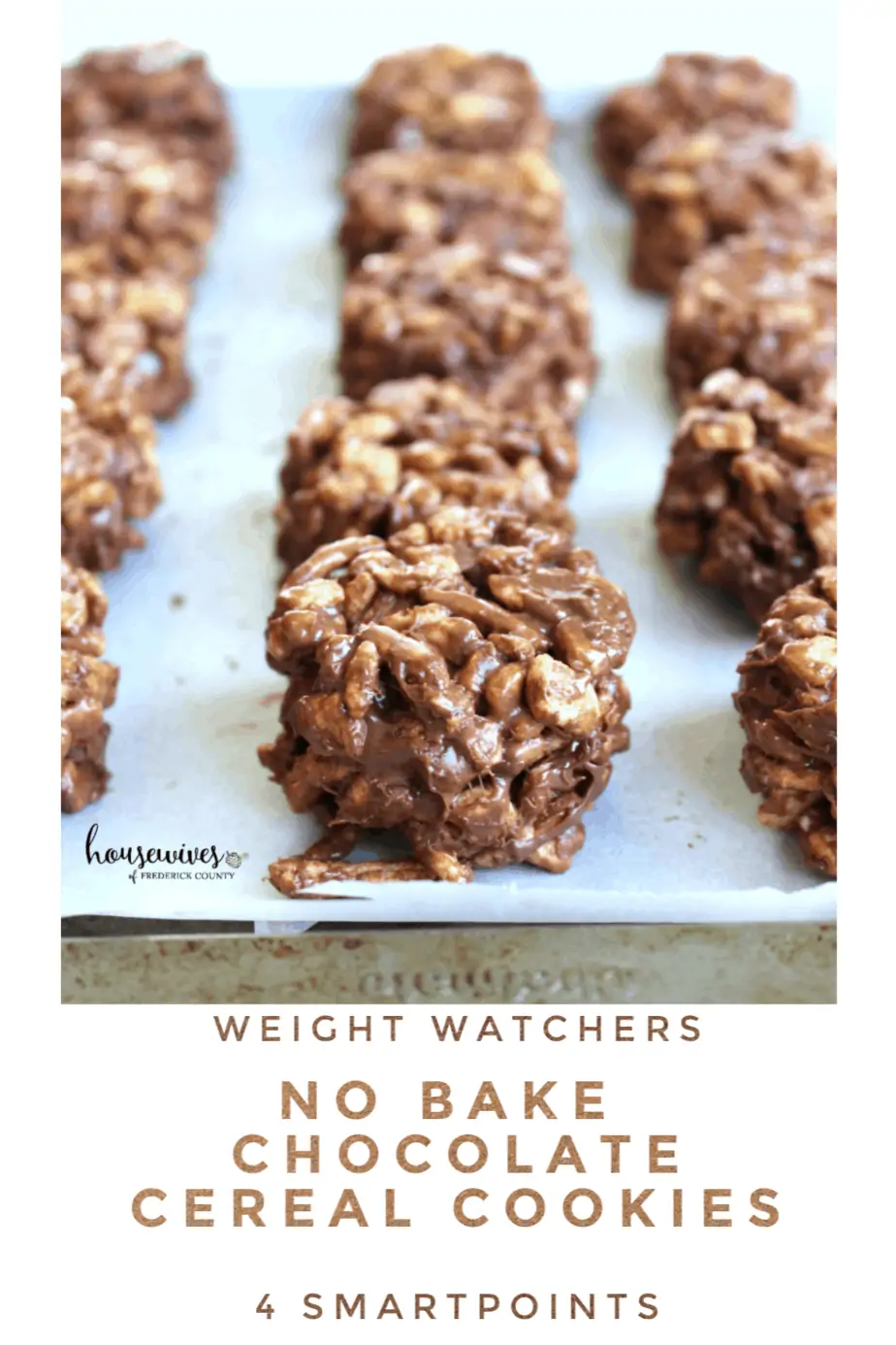 Weight Watchers No Bake Chocolate Cereal Cookies - 4 SmartPoints