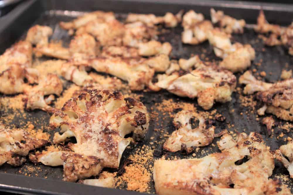 Roasted Cauliflower Steaks are browned perfectly