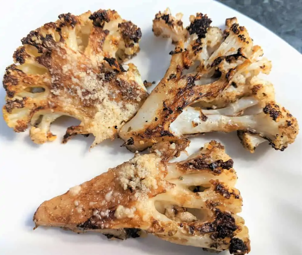 Roasted Cauliflower Steaks are a nice hearty side dish