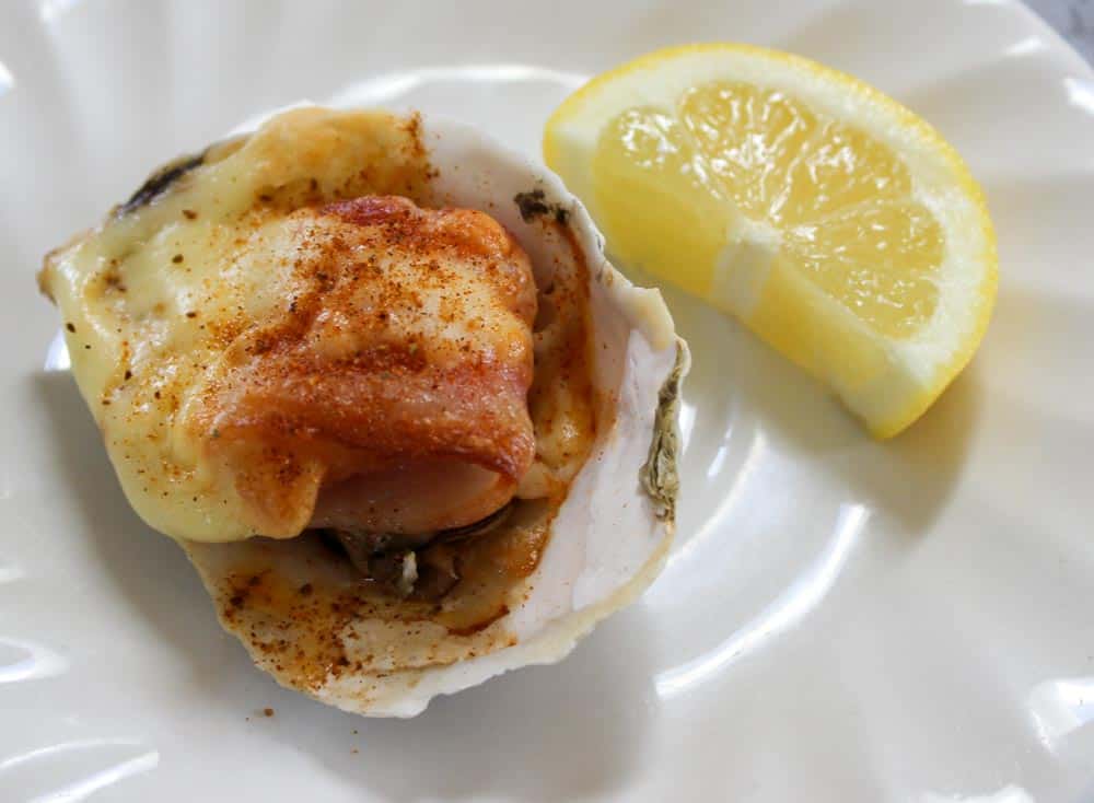 Baked Oyster Recipe with Bacon & Gruyere Cheese