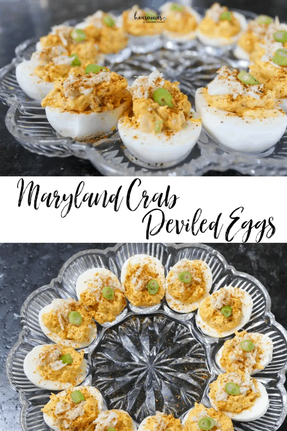 Maryland Deviled Eggs with Crab & Old Bay Seasoning