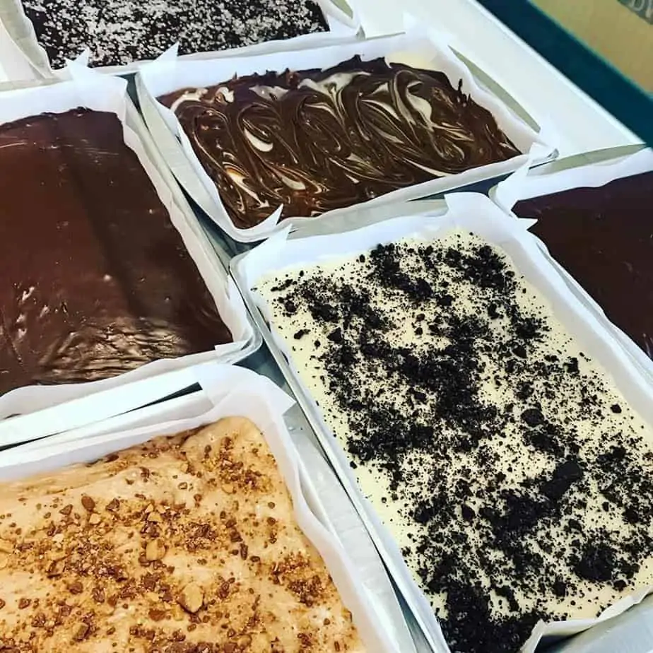 The ice cream available at Frederick Fudge & Ice Cream Co. – possibly the best ice cream in Frederick. 