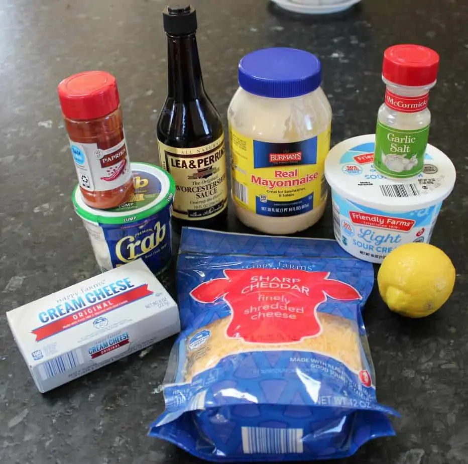 Maryland Hot Crab Dip Ingredients