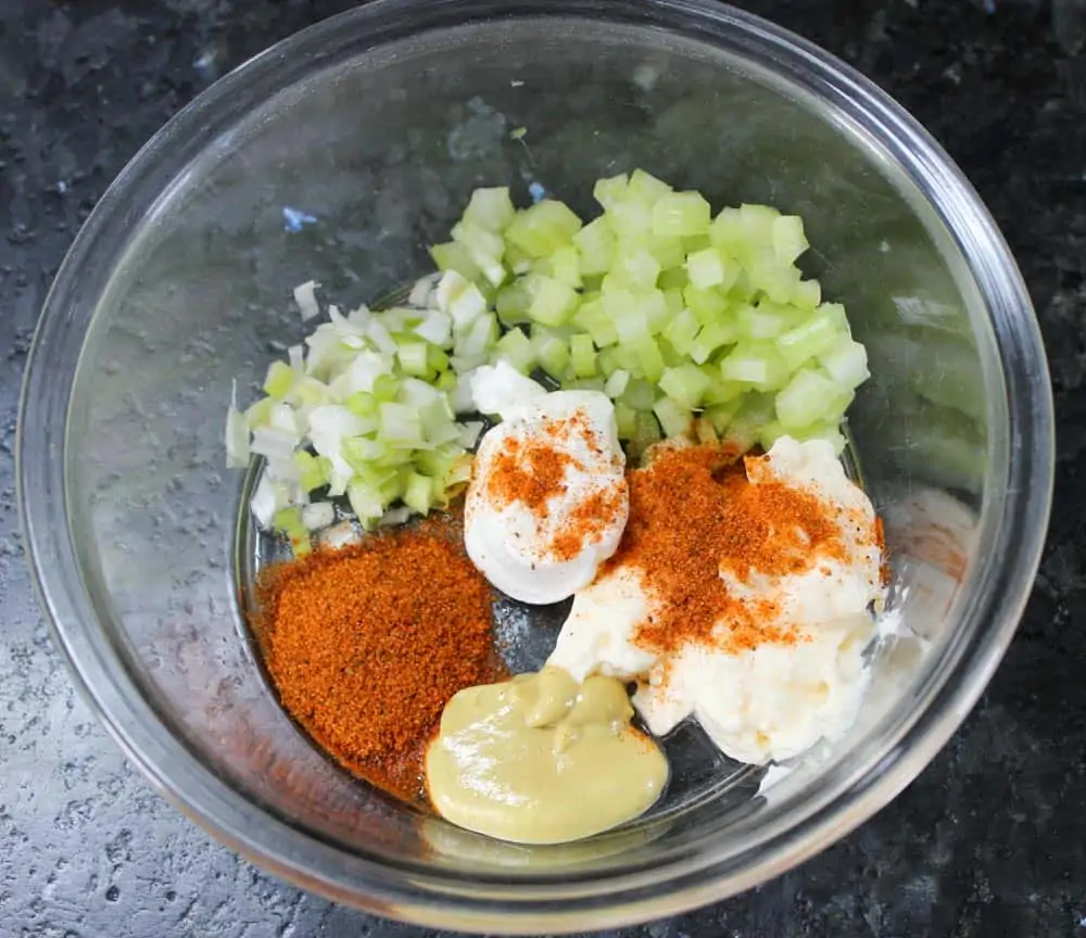 Prepare your ingredients and place in a large bowl