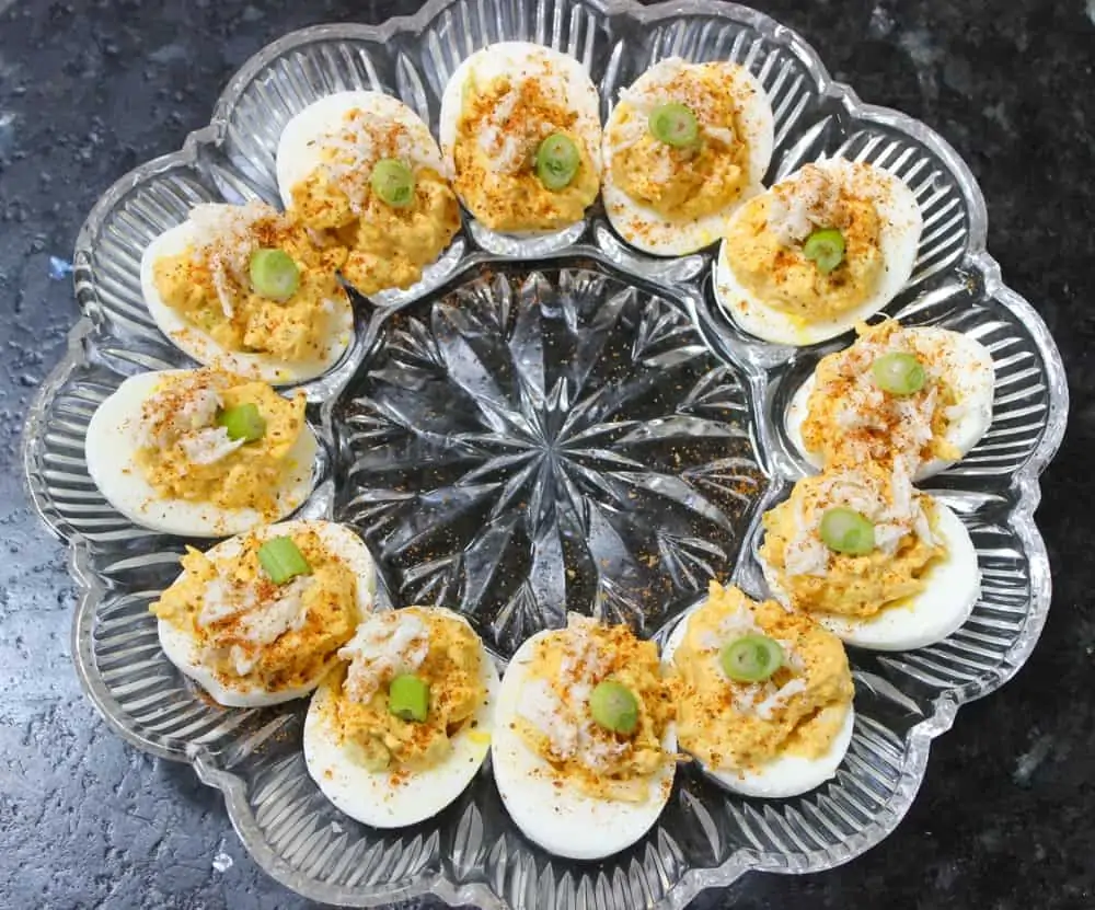 Crab Deviled Eggs