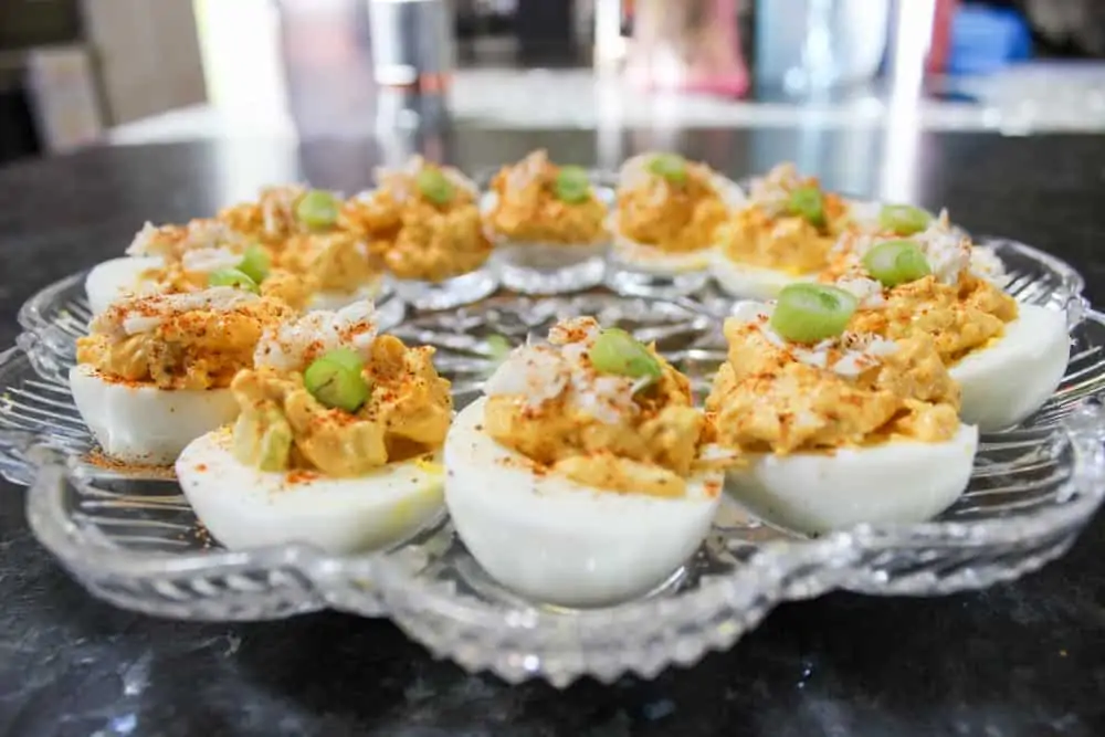 Crab Deviled Eggs