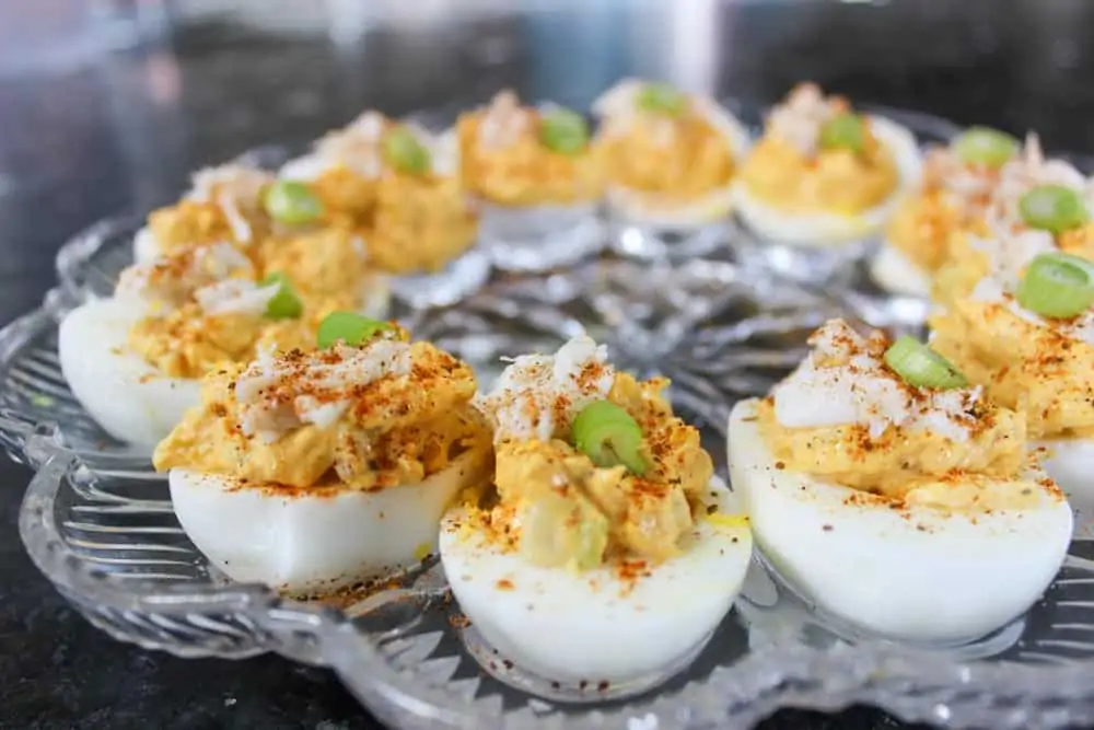 Crab Deviled Eggs