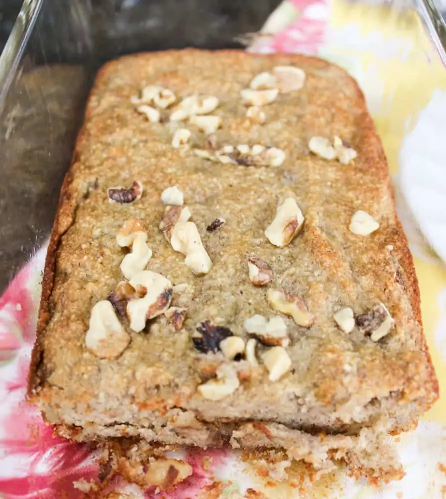 Almond Flour Banana Bread with Walnuts