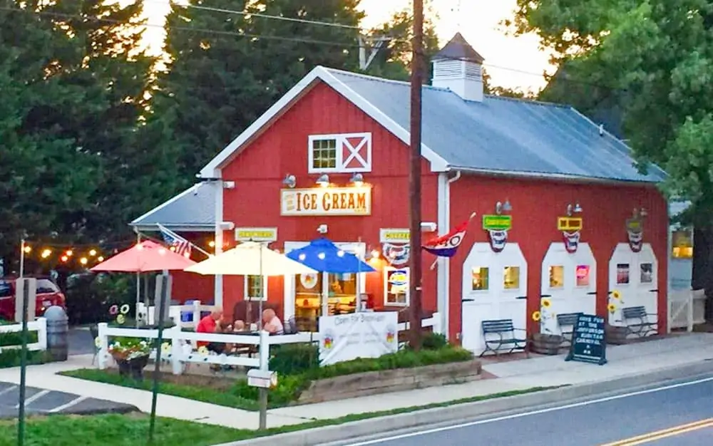 A photo of Little Red Barn Ice Cream. 