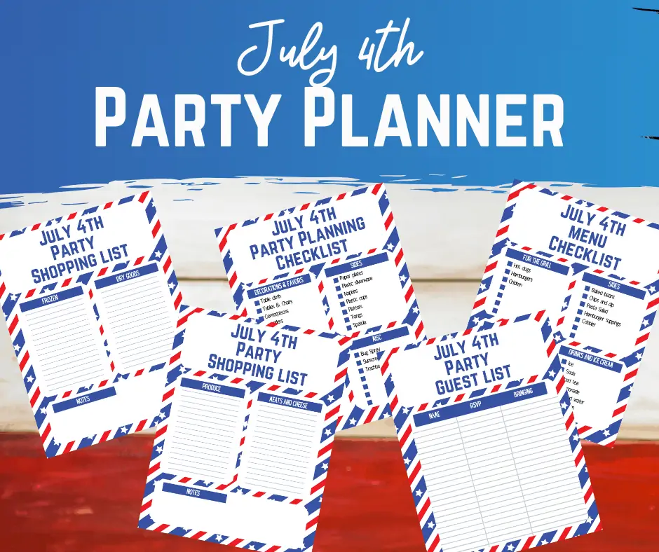 July 4th Printable Party Planner Pack