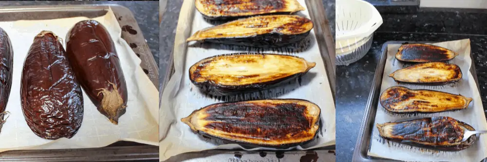 Roasted eggplant