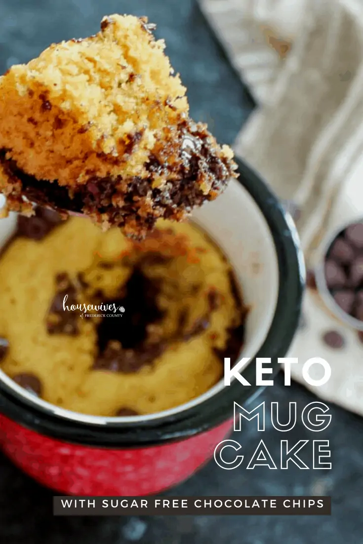 Almond Flour Mug Cake with Sugar Free Chocolate Chips