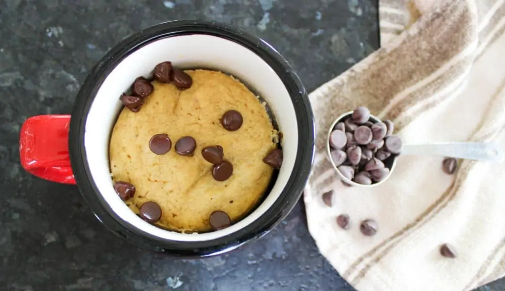 1-Minute Chocolate Chip Mug Cake Recipe: Sugar Free