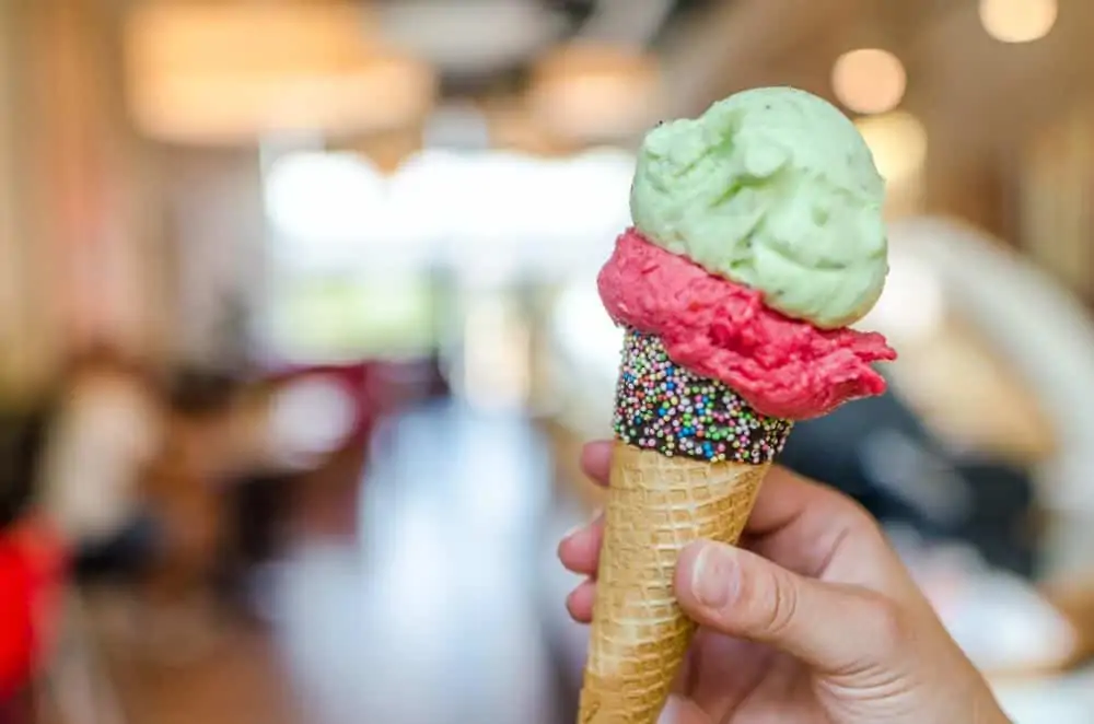 A lovely ice cream from Buster's.