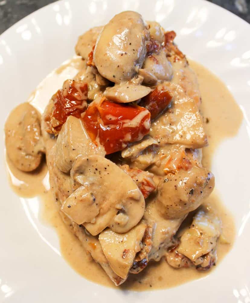 Chicken with Mushrooms & Creamy Brandy Sauce Housewives of Frederick