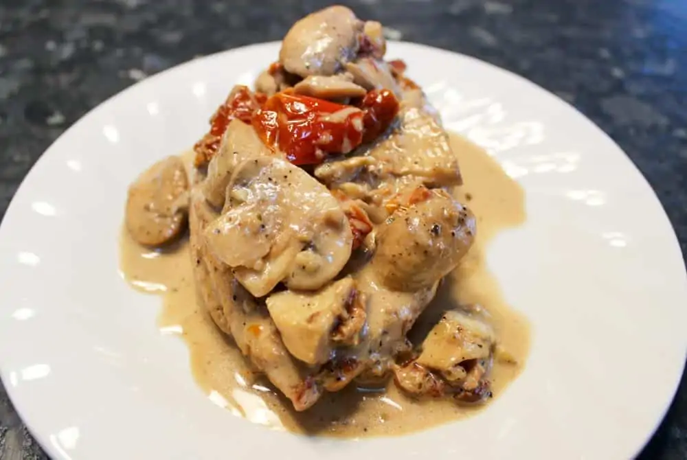 Chicken with Mushrooms & Creamy Brandy Sauce