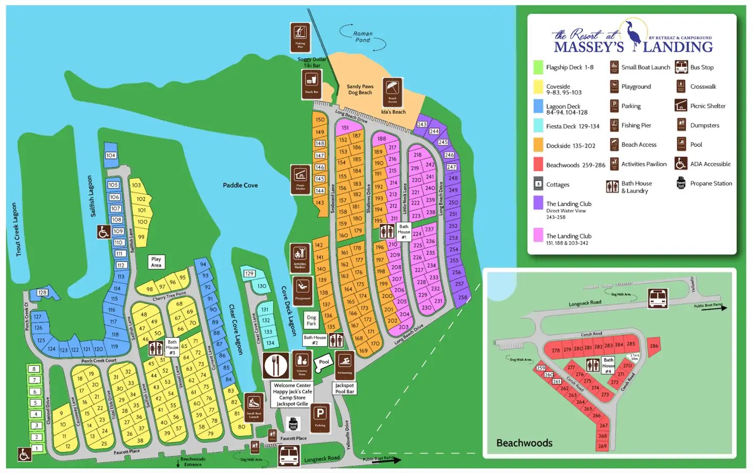 Map of Sun Outdoors Rehoboth Bay