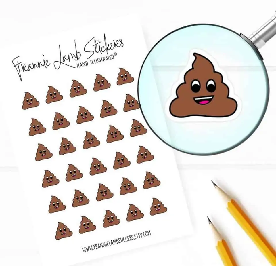 Poop Stickers