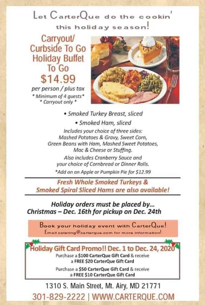 Where To Get Christmas Dinner In Frederick Md 2020 Housewives Of Frederick County