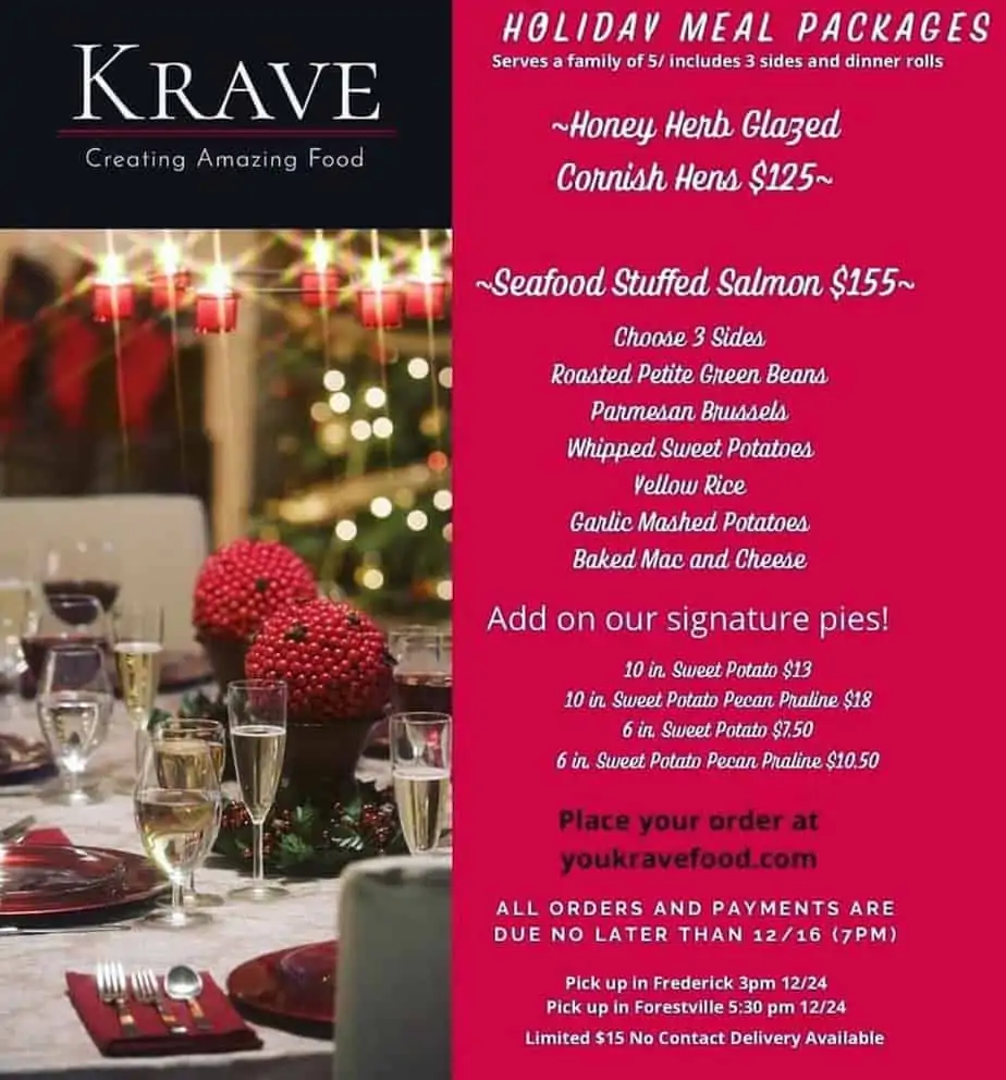 Krave Holiday Meal