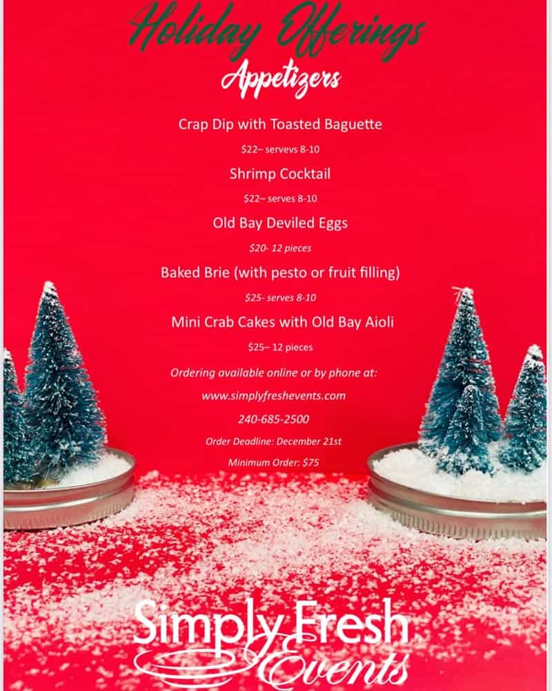 Simply Fresh Events Holiday Meal